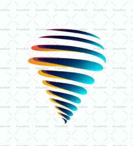 Abstrakte Tornadospirale